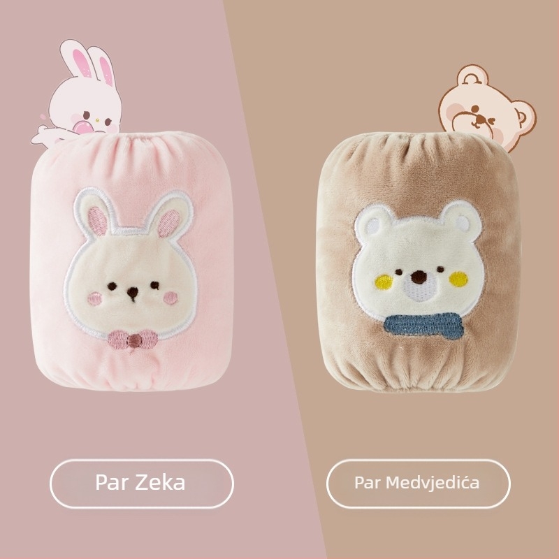 Unisex dječje manžetne za ruke s crtani motivom, za djecu 0–3 godine, otporne na prljavštinu i vodootporne, jesen-zima, polar fleece