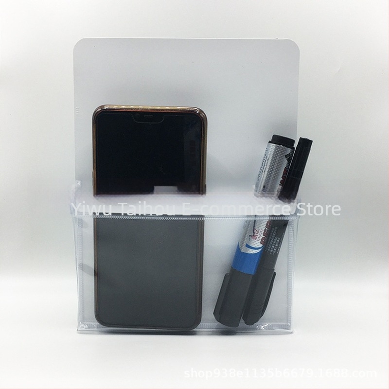 Personalizirana magnetska torbica za olovke, proziran PVC, 16×21 cm i magnetska torba za dokumente