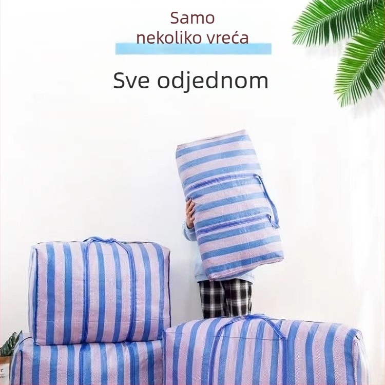 Torbe za selidbu, pletene torbe, ekstra velike debele vreće s uzorkom zmijske kože, prtljaga torbe za selidbu, skladištenje i organizacija odjeće