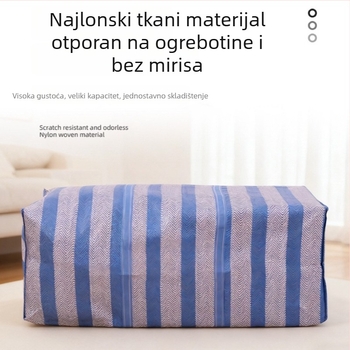 Velika pletena torba za skladištenje – najlon kvadratnog oblika, uzorak kože zmije, za putovanja i kućnu organizaciju