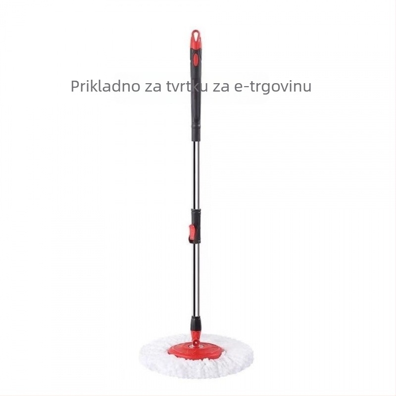 Univerzalni okretni štap za mop od nehrđajućeg čelika, zamjenska glava za mop, čvrst