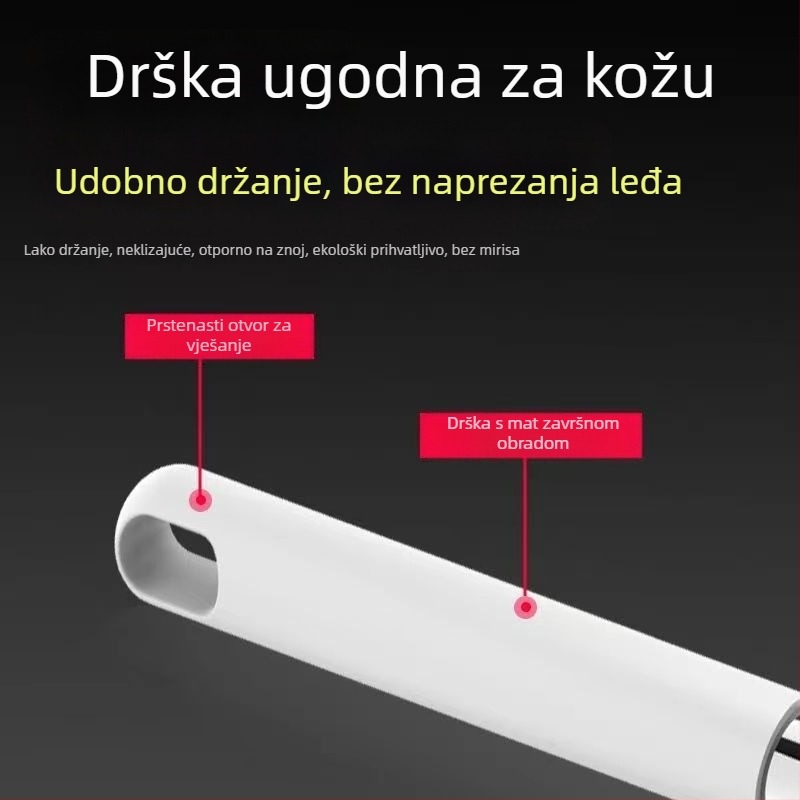 Teleskopski plosnati mop s bezkontaktnim korištenjem, originalna zamjenska debela glava od tkanine, univerzalni pribor, izdržljiv