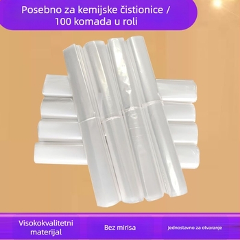 Plastična vrećica za prašinu za odjeću, jednokratna, prozirna zaštitna navlaka za kapute i odijela, debela izrada