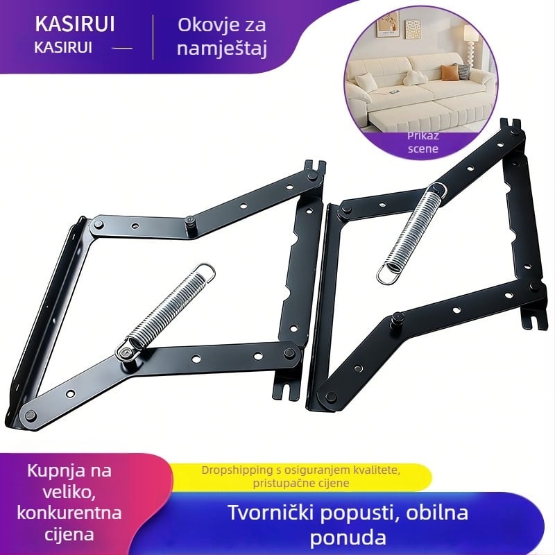Skrivena sklopiva šarka za kauč na razvlačenje, višenamjenski namještaj hardver, regulator kutova