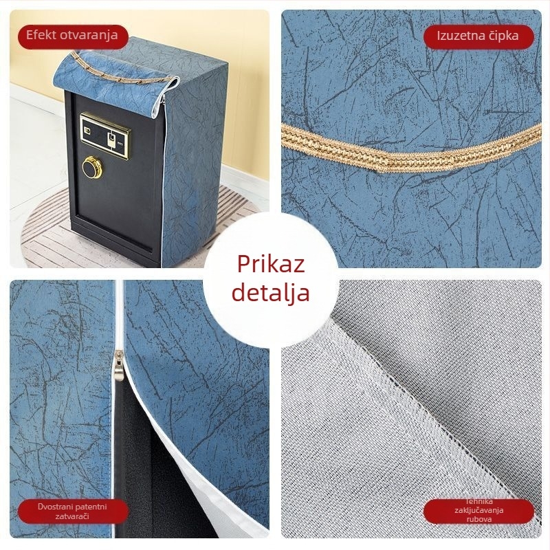 Dekorativna platnena navlaka za prašinu za pročišćivač zraka i policu za odlaganje
