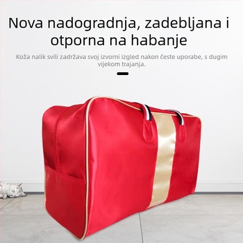 Kockasta torba od netkanog materijala za skladištenje pokrivača i odjeće, višenamjenski organizator za putovanja i dom