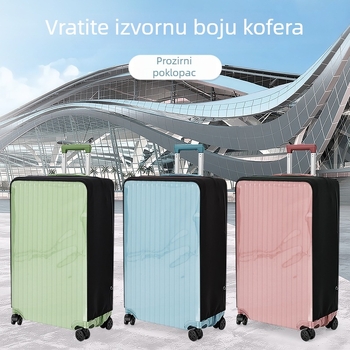 Prozirni TPU zaštitni omot za prtljagu, 30D debljine, otporan na habanje, vodootporan i otporan na prašinu, za dvostrani kofer sa zatvaračem