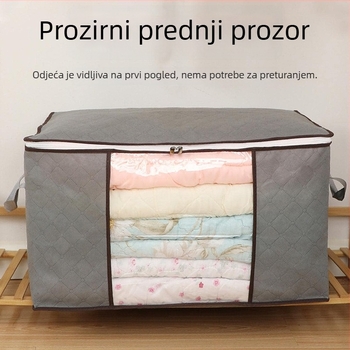 Sklopiva torba za skladištenje jorganâ i odjeće, s zatvaračem – vodootporna i otporna na prašinu, za preseljenje