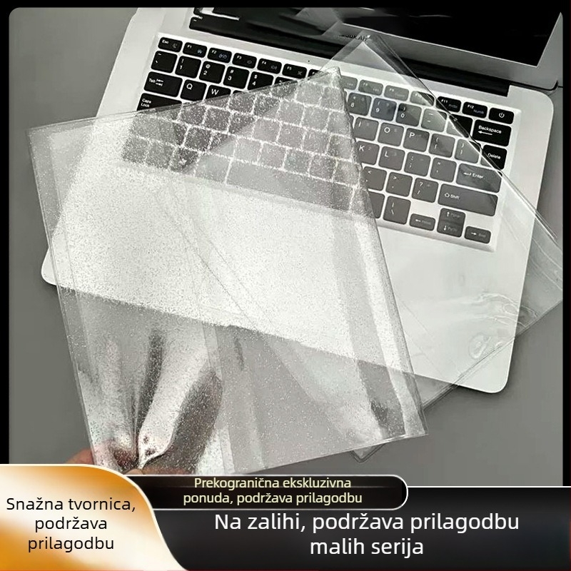 Prozirna PVC zaštitna navlaka za A5 foto-album s četiri odjeljka, sjajni završetak, otporna na prašinu i vodu, za 3-inčni foto-album