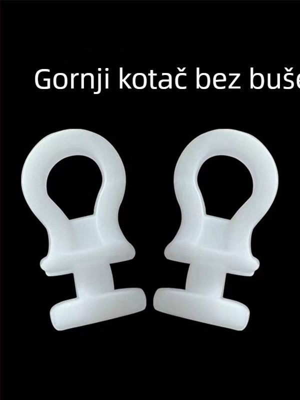 Bezbučna samoljepljiva tračnica za zavjese s tihim koloturama, ravna tračnica, gornja i bočna montaža, kukice i prsteni za zavjese s perlicama