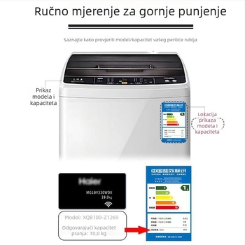 Vodootporan, otporan na sunce i prašinu pokrov perilice rublja s gornjim punjenjem, potpuno pokrivanje, kompatibilan s Haier, Little Swan i Midea