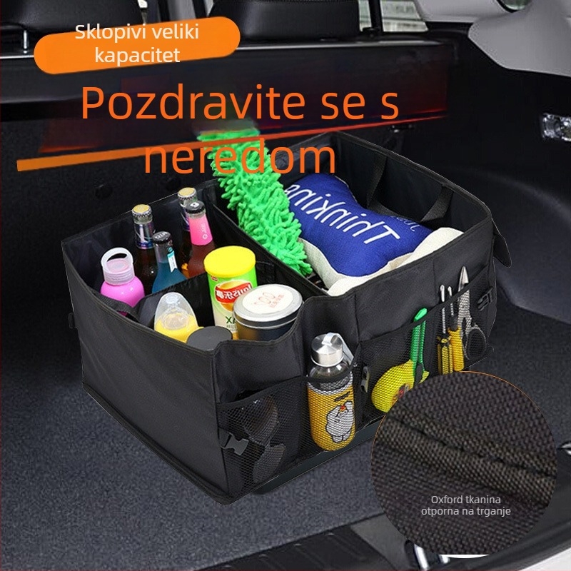 Sklopivi organizator za prtljažnik od Oxford platna – univerzalan za vozila