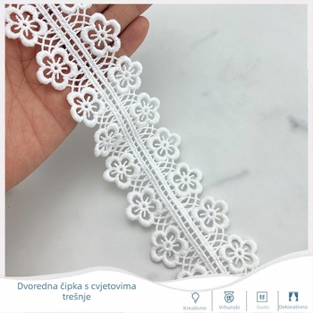 Vodotopna brodena čipka za zavjese – DIY ukrasna čipka traka