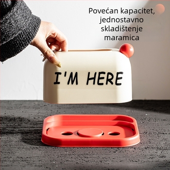 Dopamin kutija za papirnate maramice za dnevni boravak i blagovaonu, moderni minimalistički dizajn, sladak božićni stil