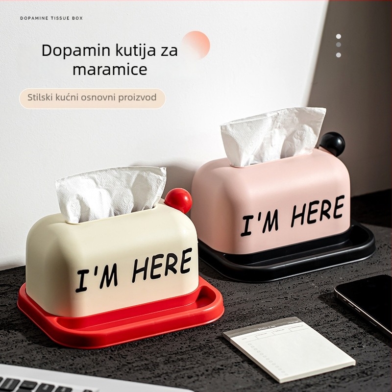 Dopamin kutija za papirnate maramice za dnevni boravak i blagovaonu, moderni minimalistički dizajn, sladak božićni stil