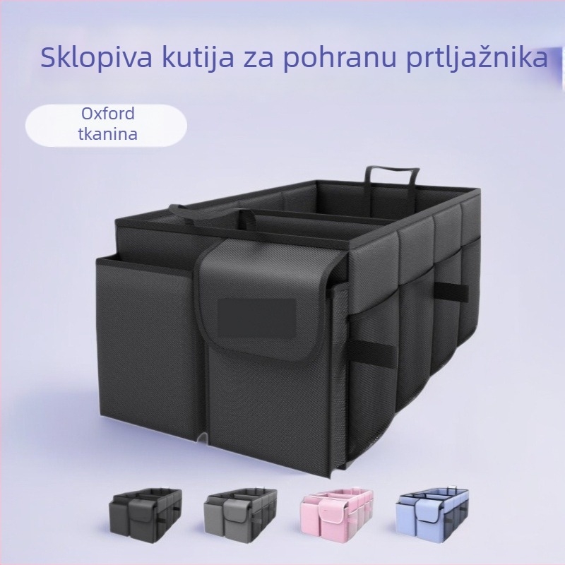 Sklopiva kutija za pohranu u prtljažniku automobila od Oxford platna, 46 L, višenamjenska