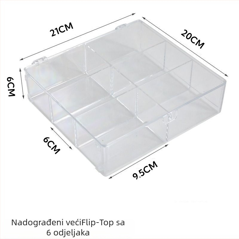 Prozirna akrilna kutija za pohranu figurica iz blind boxa, stolni izložbeni stalak, zaštita od prašine