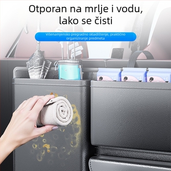 Kožni organizator prtljažnika automobila – vodootporna torba za pohranu prtljage, za stražnje sjedalo
