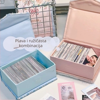 Kutija za kartice s preklopnim poklopcem, magnetska zaštita od prašine, ženski stil