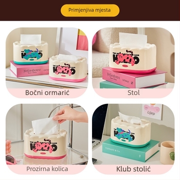In Style akrilna kutija za maramice za dnevni boravak – stolni pretinac
