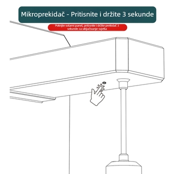 Solarna zidna svjetiljka za vanjsku upotrebu, vodootporna dekorativna zidna lampa s učinkom svjetla i sjene, vrtna zidna rasvjeta