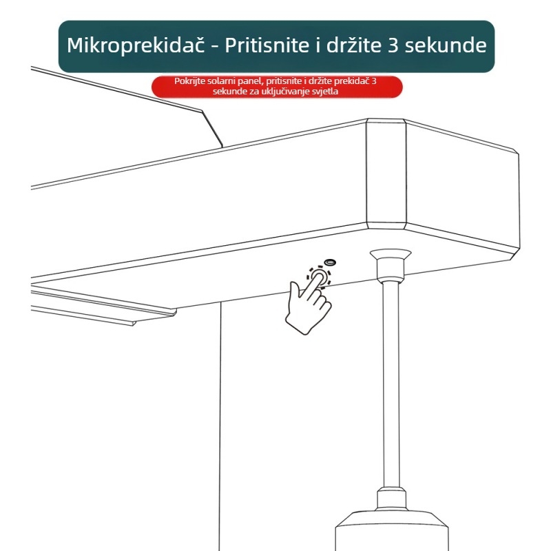 Solarna zidna svjetiljka za vanjsku upotrebu, vodootporna dekorativna zidna lampa s učinkom svjetla i sjene, vrtna zidna rasvjeta