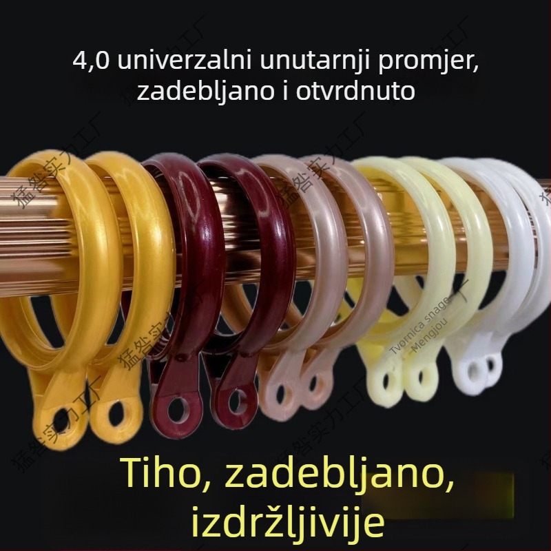 Deblji prstenovi za zavjese za rimski štap — kuka za zavjese i dodaci