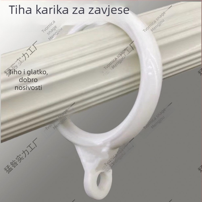 Deblji prstenovi za zavjese za rimski štap — kuka za zavjese i dodaci