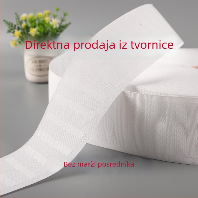 Traka za zavjese od platna s četverostrukim kukom, univerzalna platnena traka 8 cm, korejska presavijajuća traka