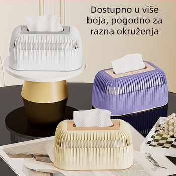 Višefunkcionalna kutija za maramice za dom i stol, moderni minimalistički plastični dizajn s opružnim mehanizmom
