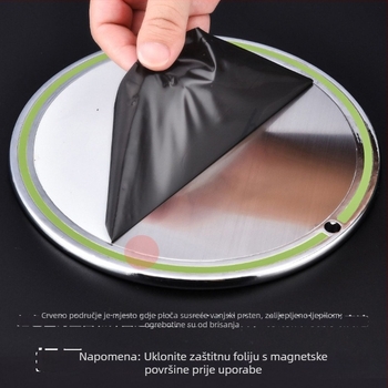 Chaoyu potpuno magnetska posuda za mamce, snažan magnet, univerzalna posuda za mamce za ribolov, vertikalni držač za udice, jednostavna kutija za ribolov, magnetski disk