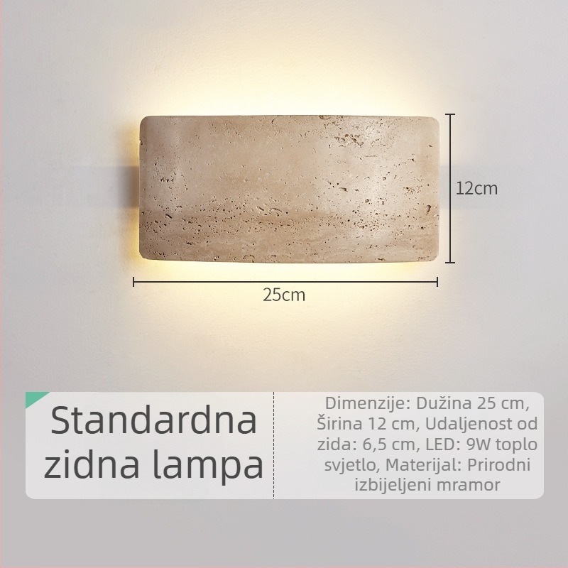 LED zidna svjetiljka za spavaću sobu u stilu mid-century Wabi-Sabi; retro zidna svjetiljka za dnevnu sobu i blagovaonicu; dizajnersko osvjetljenje hodnika