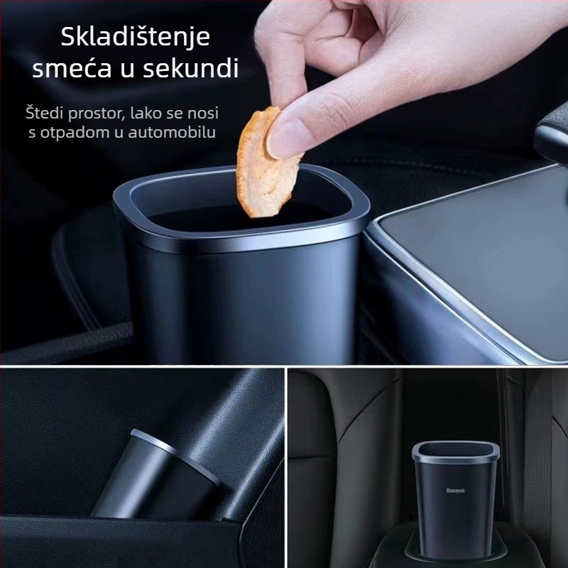 Automobilska kanta za otpad s kapacitetom 800 ml, prenosni skladišni spremnik u naslonjaču