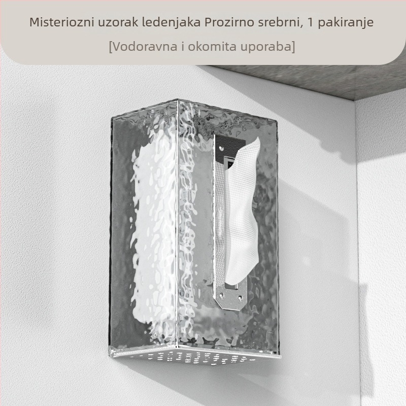 Zidna kutija za maramice bez bušenja — skladištenje maramica za lice i toaletnog papira, kupaonica i kuhinja