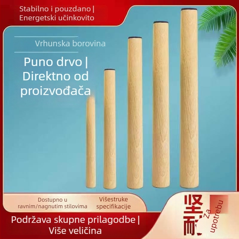 Držači nogu stola od drveta s odvojivim kotačićima za stolić za kavu