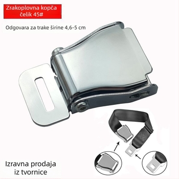 Broj 45 čelična avionska kopča za sigurnosne pojasove, metalna kopča za automobile, oprema za zabavu i medicinske pojaseve