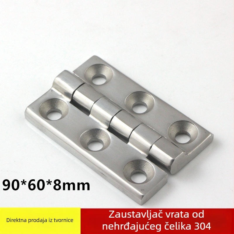Šarka od nehrđajućeg čelika 304, teška za preklopne ormar vrata, 60×90×8 mm