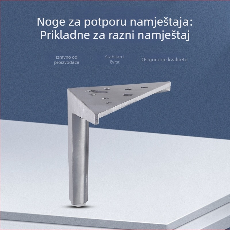 Noge namještaja od aluminijske legure, ojačane, za sofu, stolić i ormarić