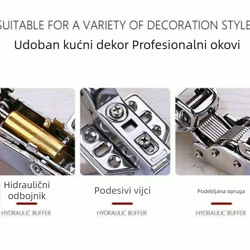Sakura šarke za ormariće, 50 komada, 3.0, 304 nehrđajući čelik, nylon buffer, stil cvijeta šljive, bikova glava
