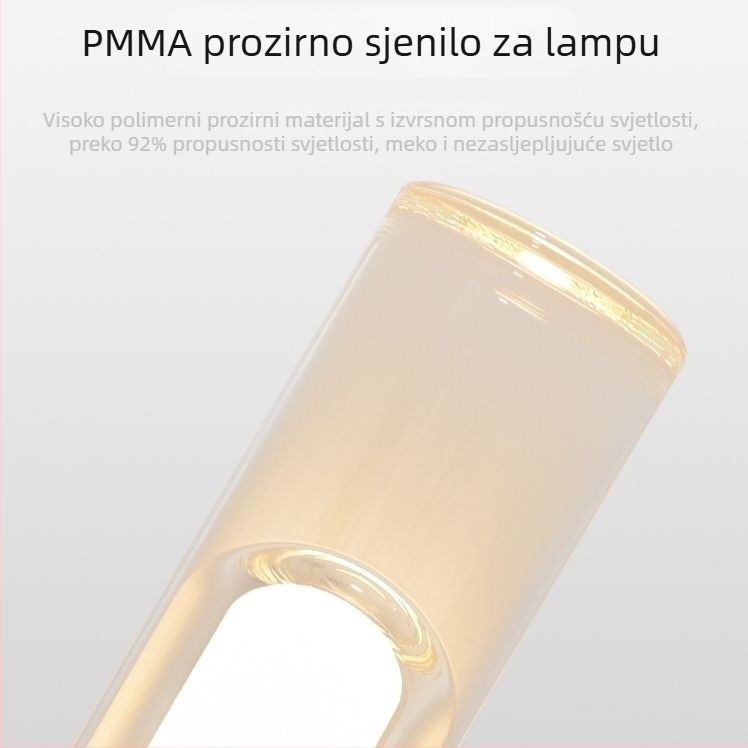 Zidna lampica s kristalnim sjenilom, nordijskog dizajna, za dnevni boravak i spavaću sobu, minimalistično ambijentalno osvjetljenje