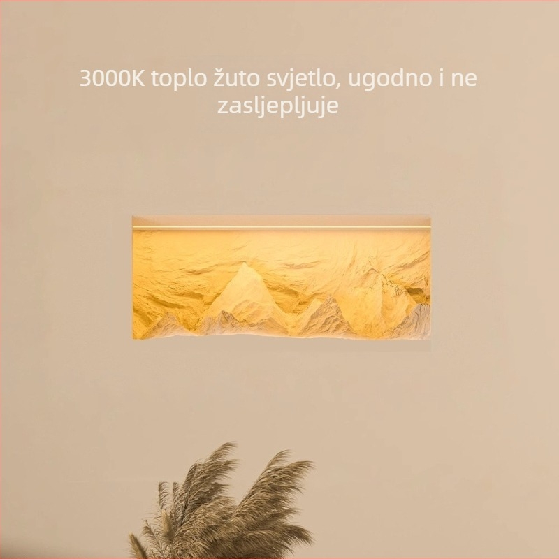 Ugrađena zidna svjetiljka od gipsa za hodnik i stubište sa senzorom – estetska dinastija Song, dekorativno ambijentalno noćno svjetlo