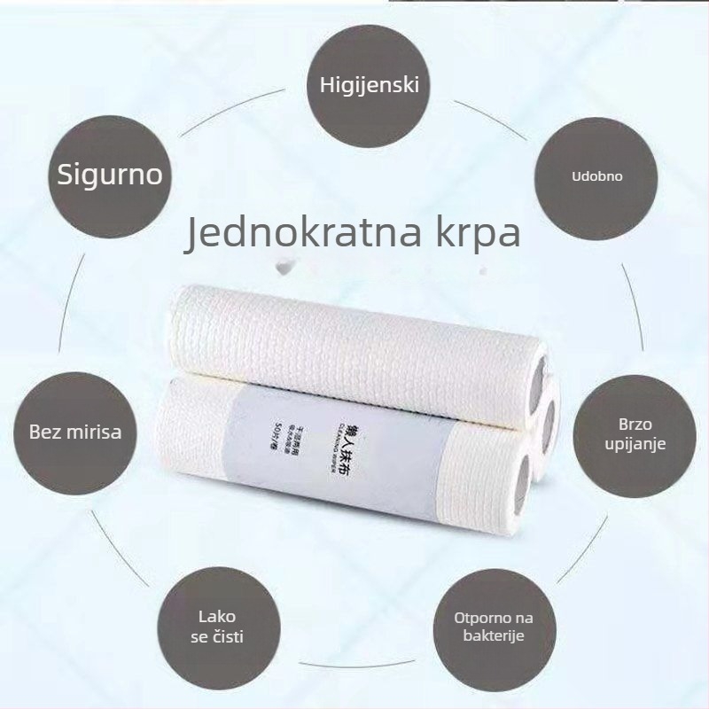 Jednokratne kuhinjske krpe, upijajuće, otporne na masnoću, lako se čiste, debeli netkani materijal