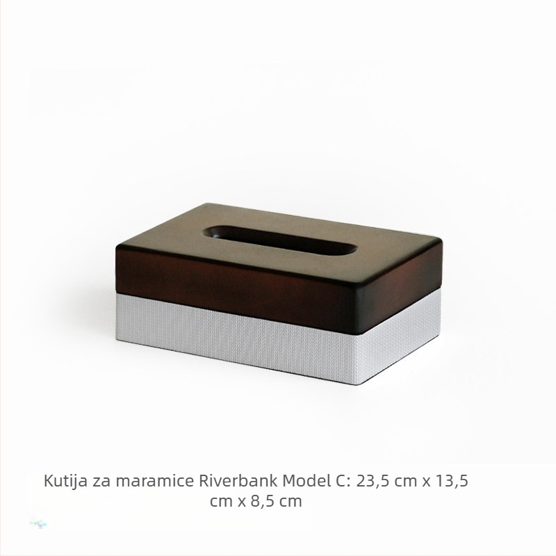 Kutija za maramice od orašastog drveta, moderan minimalistički dizajn, retro stolni dekor
