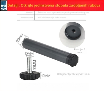 Prilagodljive noge okvira kreveta s zaobljenim rubovima za tatami krevet – potporne noge i dodaci za okvir kreveta