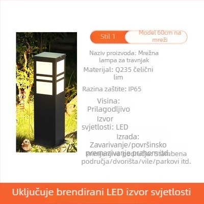 LED solarna vanjska lampica za travnjak, kineskog stila, IP65, rasvjeta krajolika za vrt, vilu i park