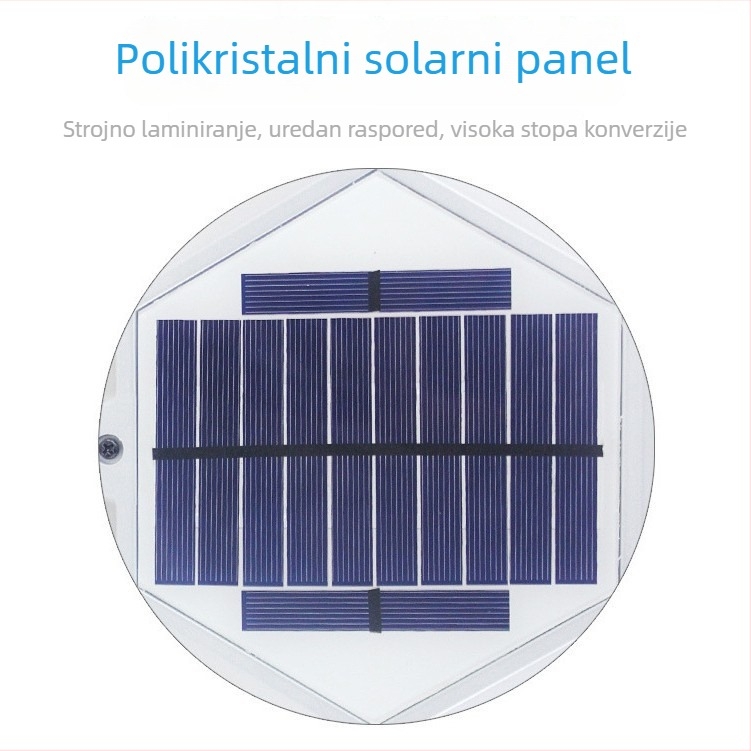 LED vanjska vodootporna zidna svjetiljka sa senzorom od aluminijskog legura, solarna vrtna lampa 1.28 m