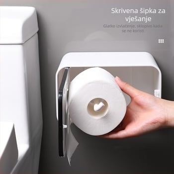 Zidna kutija za toaletni papir i spremnik za papir u kupaonici