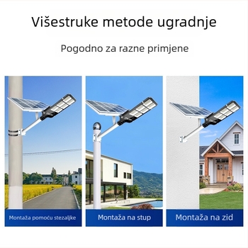 Solarna zidna svjetiljka za vanjsku upotrebu, vodootporna dvorišna svjetiljka sa senzorom pokreta, visoke snage solarna ulična svjetiljka