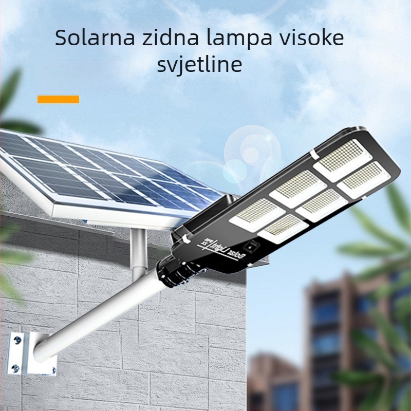 Solarna zidna svjetiljka za vanjsku upotrebu, vodootporna dvorišna svjetiljka sa senzorom pokreta, visoke snage solarna ulična svjetiljka