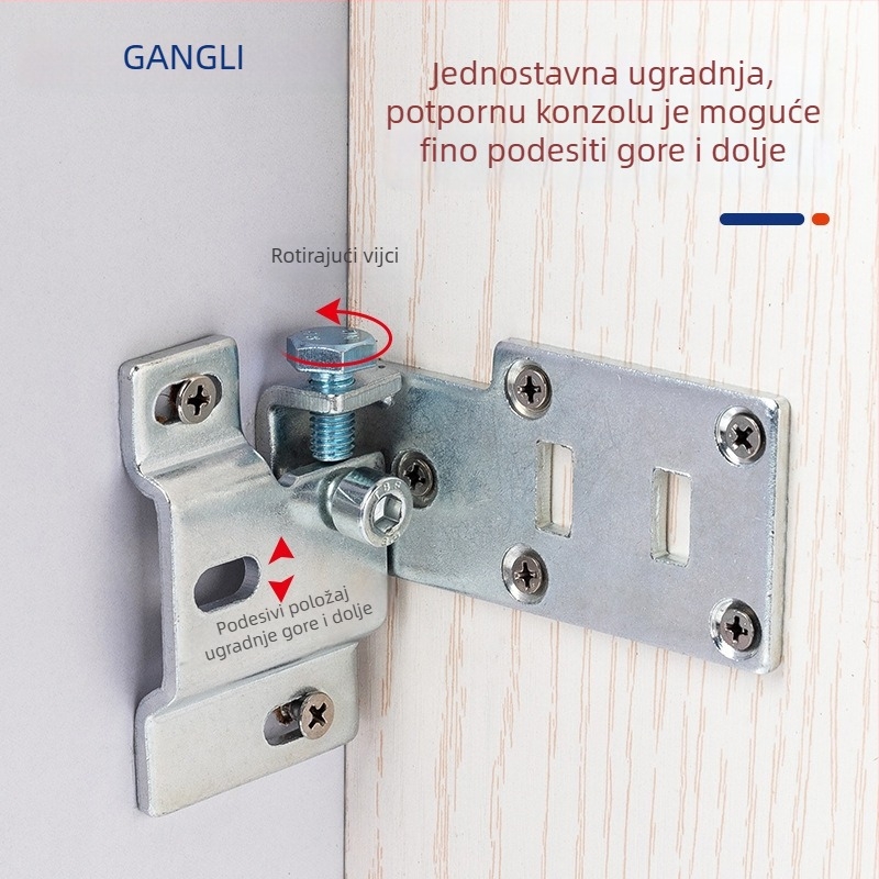 Prilagodljivi skriveni nosač za zidne ormariće